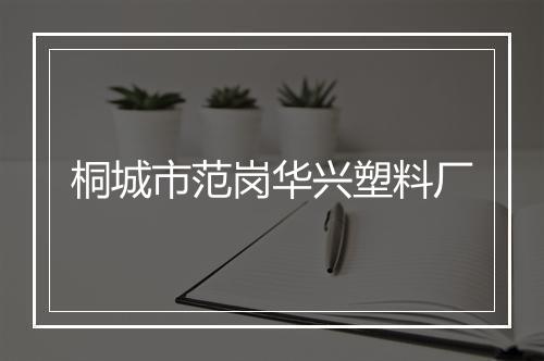 桐城市范岗华兴塑料厂