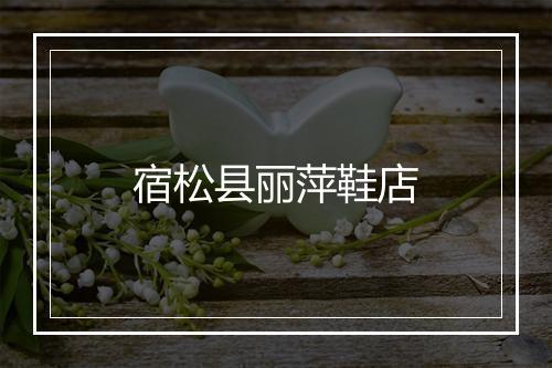 宿松县丽萍鞋店