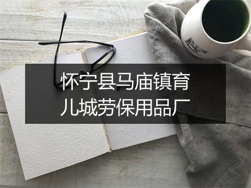 怀宁县马庙镇育儿城劳保用品厂