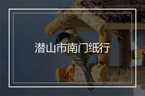 潜山市南门纸行
