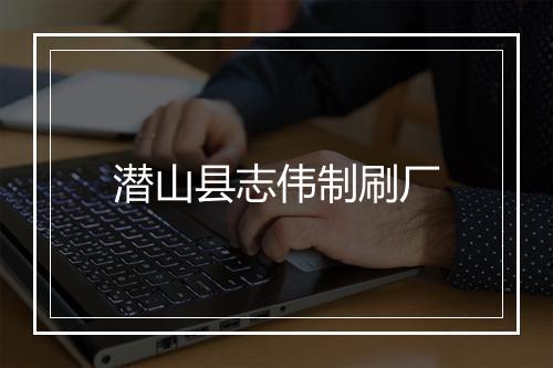 潜山县志伟制刷厂