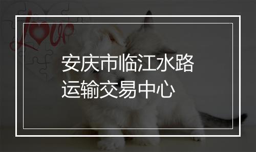 安庆市临江水路运输交易中心
