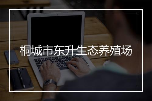 桐城市东升生态养殖场