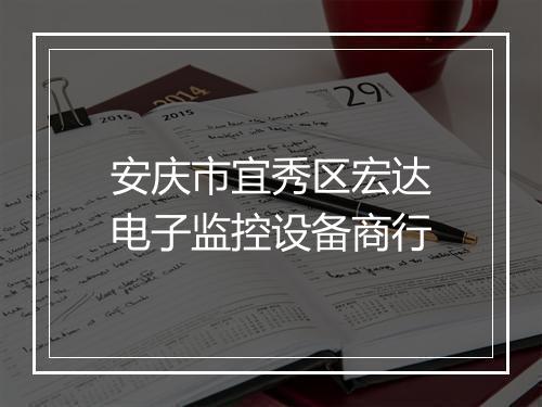 安庆市宜秀区宏达电子监控设备商行