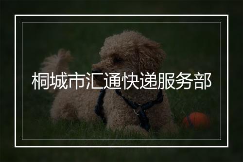 桐城市汇通快递服务部