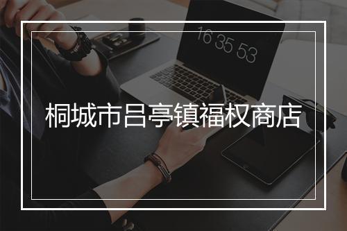 桐城市吕亭镇福权商店