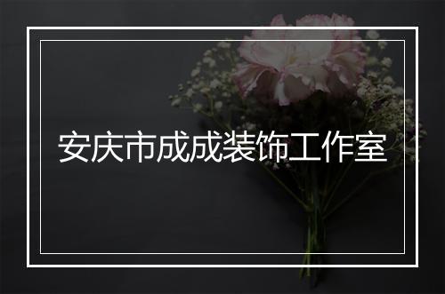 安庆市成成装饰工作室