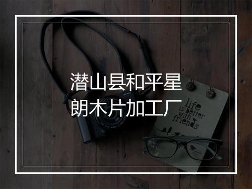 潜山县和平星朗木片加工厂