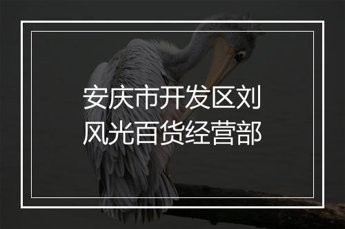 安庆市开发区刘风光百货经营部