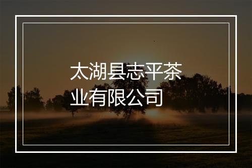 太湖县志平茶业有限公司
