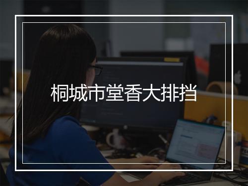 桐城市堂香大排挡