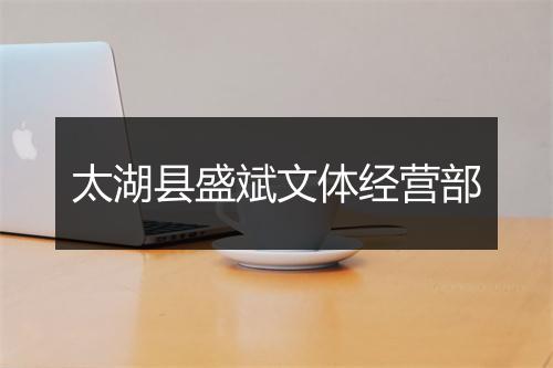 太湖县盛斌文体经营部