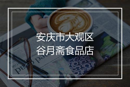 安庆市大观区谷月斋食品店