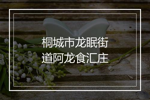 桐城市龙眠街道阿龙食汇庄