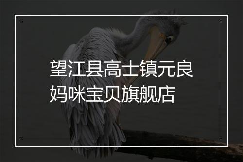 望江县高士镇元良妈咪宝贝旗舰店