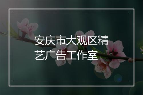 安庆市大观区精艺广告工作室