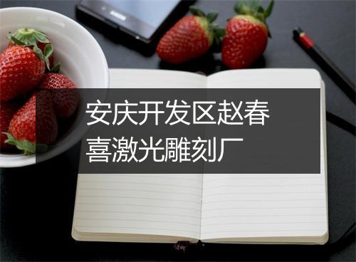 安庆开发区赵春喜激光雕刻厂