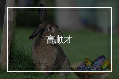 高顺才