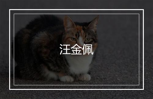 汪金佩