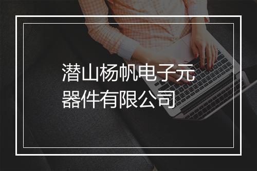 潜山杨帆电子元器件有限公司