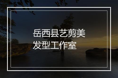岳西县艺剪美发型工作室
