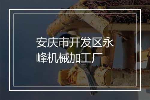 安庆市开发区永峰机械加工厂