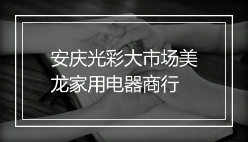 安庆光彩大市场美龙家用电器商行