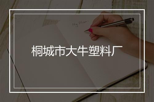 桐城市大牛塑料厂