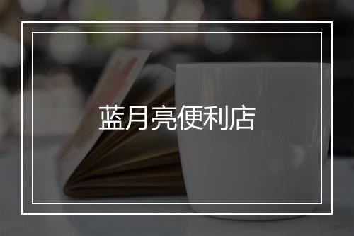 蓝月亮便利店