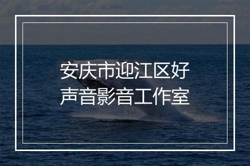 安庆市迎江区好声音影音工作室