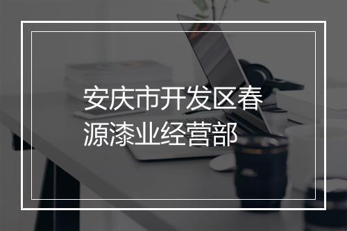 安庆市开发区春源漆业经营部