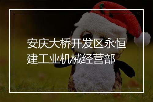 安庆大桥开发区永恒建工业机械经营部