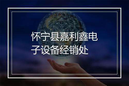 怀宁县嘉利鑫电子设备经销处