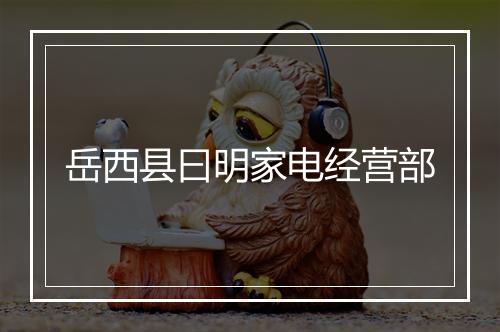 岳西县曰明家电经营部