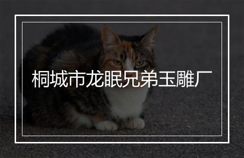 桐城市龙眠兄弟玉雕厂