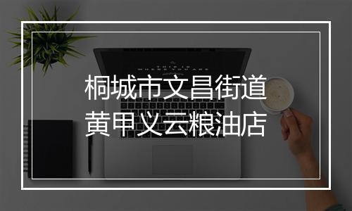 桐城市文昌街道黄甲义云粮油店