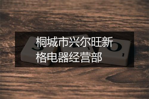 桐城市兴尔旺新格电器经营部