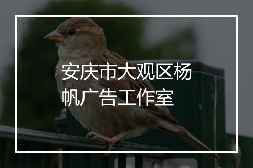 安庆市大观区杨帆广告工作室
