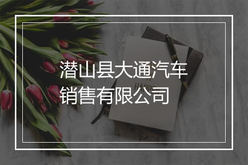潜山县大通汽车销售有限公司