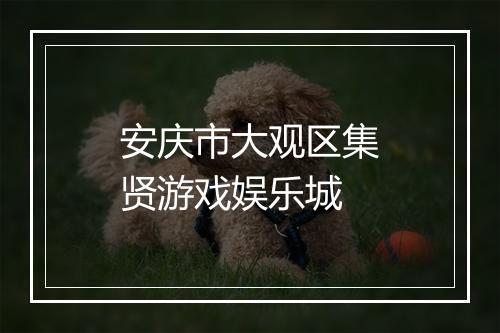 安庆市大观区集贤游戏娱乐城
