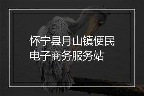 怀宁县月山镇便民电子商务服务站
