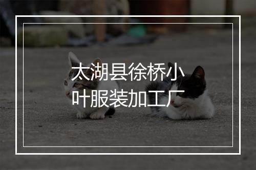 太湖县徐桥小叶服装加工厂