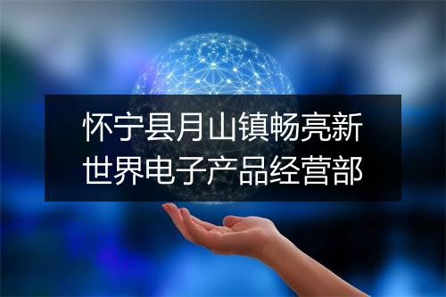 怀宁县月山镇畅亮新世界电子产品经营部