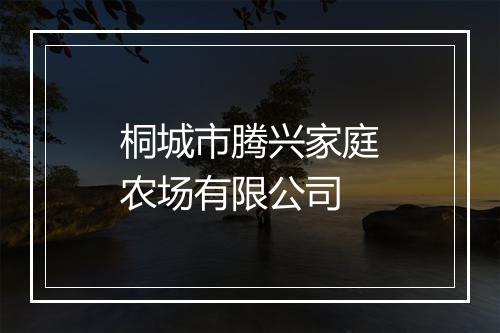 桐城市腾兴家庭农场有限公司
