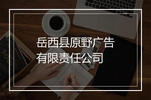 岳西县原野广告有限责任公司