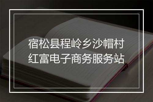 宿松县程岭乡沙帽村红富电子商务服务站