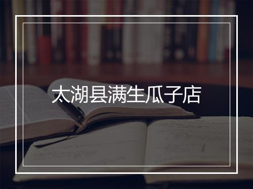 太湖县满生瓜子店
