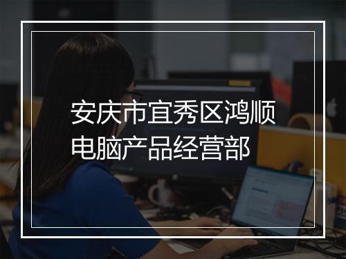 安庆市宜秀区鸿顺电脑产品经营部