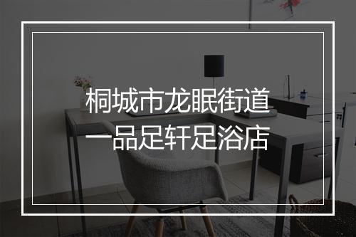 桐城市龙眠街道一品足轩足浴店