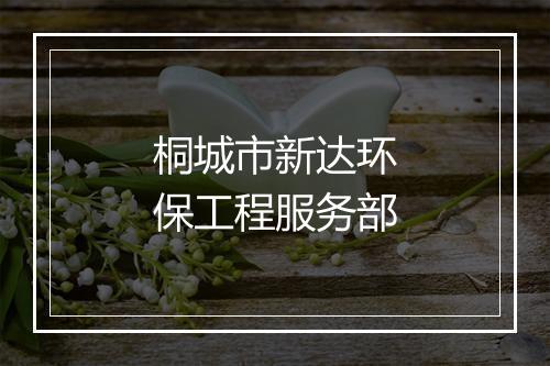 桐城市新达环保工程服务部